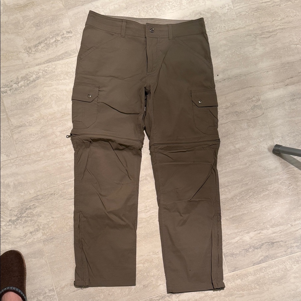 Men's Brown Convertible Cargo Pants